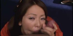 Mosaic: Asian blowjob and facial cumshot 2