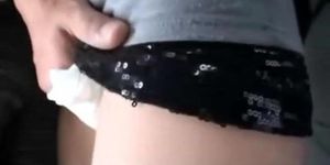 Mosaic: Horny girl gives blowjob to bus passenger