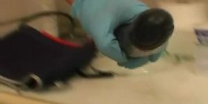 CLINIC FUCK - No Sound: Blonde Hottie Fucked By A Masked Stud Inside The Clinic