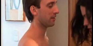 Piss: Horny slut with shaved pussy get fucked