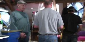 VOYEURPAPY - Papy is banging a black beauty anal and deep oral sex