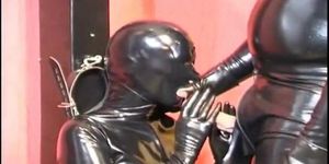GIRLS IN CONTROL - Hot slave girl sucking a masters dong