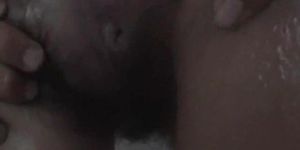 Piss; Blindfolded milf sucks