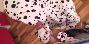 Jane black spandex facial sumshot