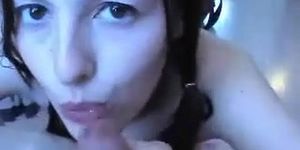 teen blowjob and cumshot