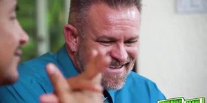 Dirty dads dick feeding Layla London a mouthful