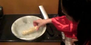 Japanese masturbation with HigoZuiki Bijin dildo