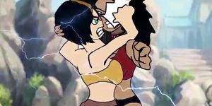 Katara vs Toph catfight