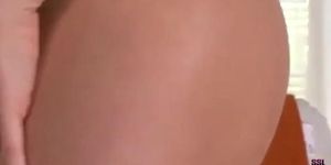 Sandra Shine uses a huge dildo
