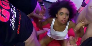 Cute brazilian luna corazon gets cums in mouth