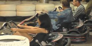 Real gaming babes cocksucking after gokarting (Beauty Dior)