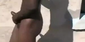Str8 african men stroke public for money