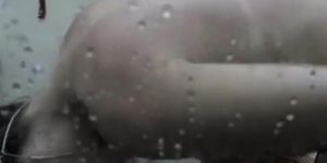 Small tits woman with hard nipples spied