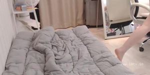 Beautiful tiny Asian shows her body