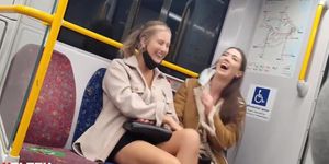 Bulge flashing 2 ladies
