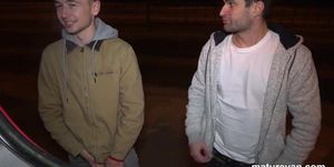 Taking the guys downtown (Van Damage)