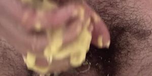 smashed bananas creamy handjob cumshot
