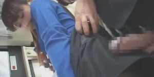 A perverted man excited about a woman wearing sexy patterned pantyhose forcibly tries sex in a crowded bus (Too Much)