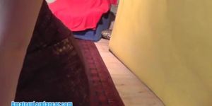 Exotic redhead lapdancer lets me jerk off to her moves