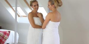 Hayley Marie Coppin gets naked in front of a mirror (Hayley-Marie Coppin)