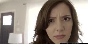 Daddy punished his daughter for a lustful behavior