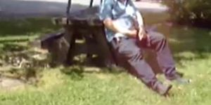 Old Man Jerks In The Park