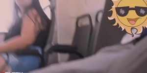 Great bulge flash teen in bus | Part 01