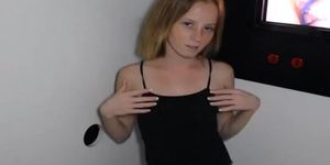 Alyssa Hart Sucking Off Glory Hole Cocks