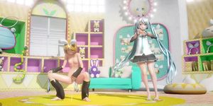 MMD miku and rin