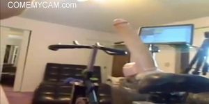 Teen Rides dick on bicycle from COMEMYCAM.com