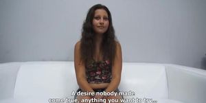 Solo and blowjob from amateur Czech whore