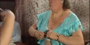 Vintage mature granny PLUMPER group sex all-natural
