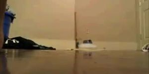 Chubby chick plays on webcam 1