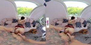 Catwalk Model Gets an Anal Creampie - Hot Teen Amateur Bent Over the Couch Doggystyle and Missionary