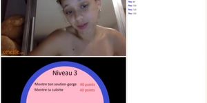 Teen with perfect body on omegle