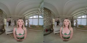 Blonde Piano Teacher Lilly Bell Fucking With Her Student VR Porn