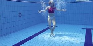 Elena Proklova underwater mermaid in pink dress