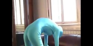 Pornstar Magdi in fullbody spandex