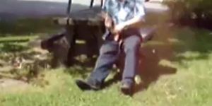 Old Man Jerks In The Park