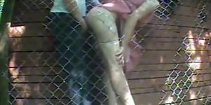 Caught fucking outdoor