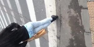 spy sexy teens ass street romanian