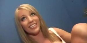 Two Girls Play with Gloryhole (Barbie Cummings, Gia Paloma)