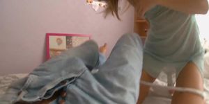 Sexy and hot hardcore action by teen couple (Krystal Boyd)