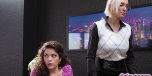 Victoria and Spencer are surprised of the perks Kenzie can give to her employees (Spencer Bradley, Victoria Spencer, Victoria Voxxx)