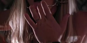 Hot blonde flogging and blowjob [upscaled]
