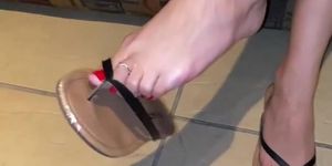 Skinny Latina - Flip Flop Tease - Cum Countdown