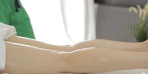 Pierced pussy got fucked on massage table - Ariadna - Fantasy Massage