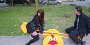 Orgasm on a see saw