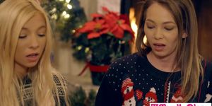 Christmas Sex With Step Sister (Angel Smalls, Kenzie Reeves, Logan Long)