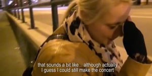 Cute blonde Czech student is paid for sex in public (Cute_Sex)